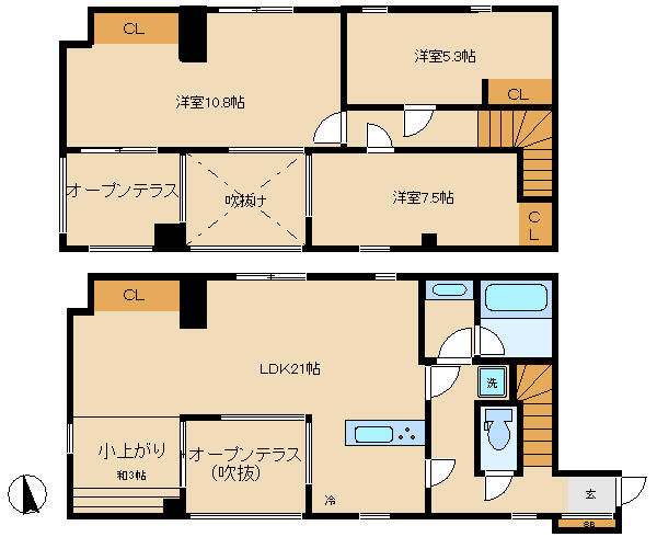 2F～3F部分