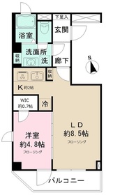 801号室 の間取り図