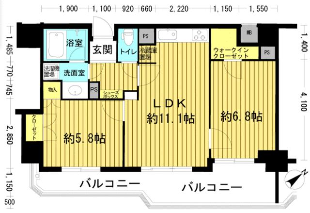 7階 2LDK