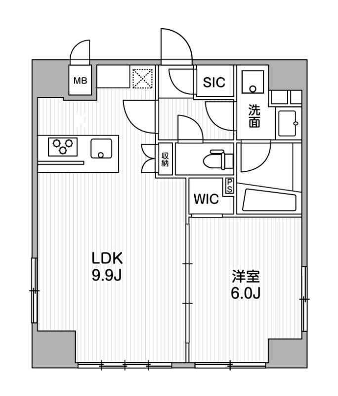 904号室 の間取り図