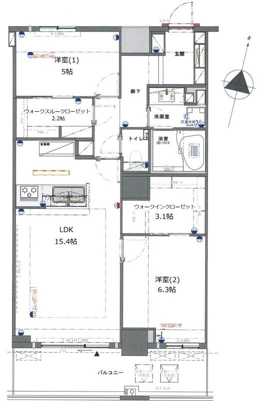 4513号室 の間取り図