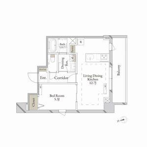 306号室 の間取り図