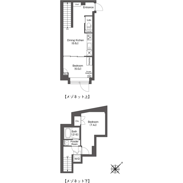 201号室 の間取り図