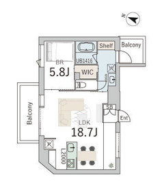 301号室 の間取り図