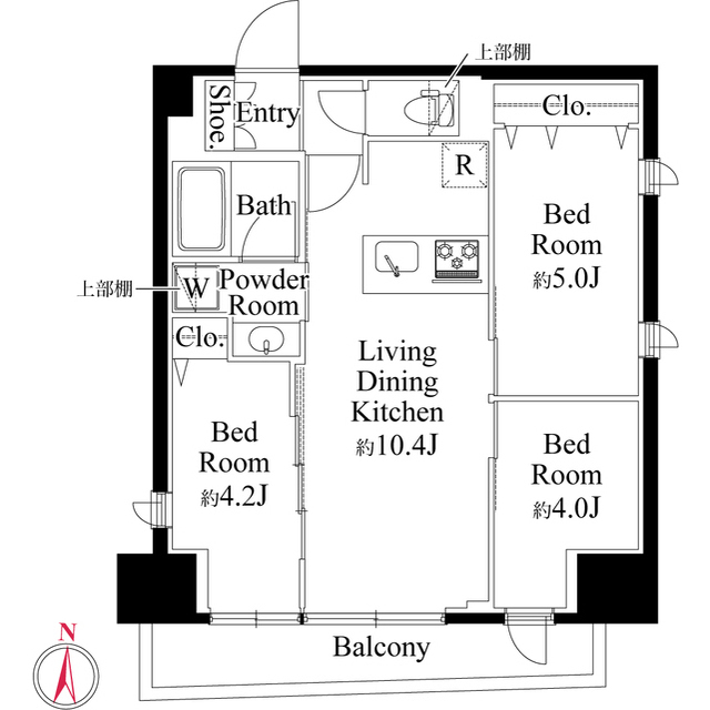 0403号室 の間取り図