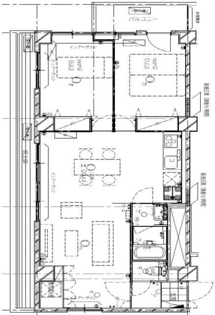 201号室 の間取り図