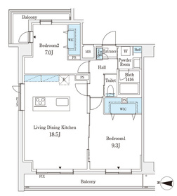 503号室 の間取り図