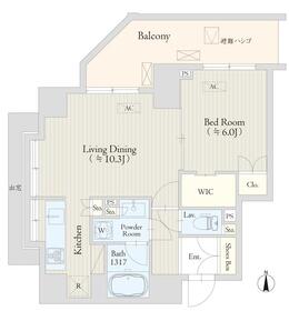 204号室 の間取り図