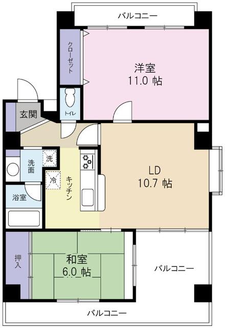 2F の間取り図