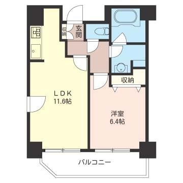 601号室 の間取り図