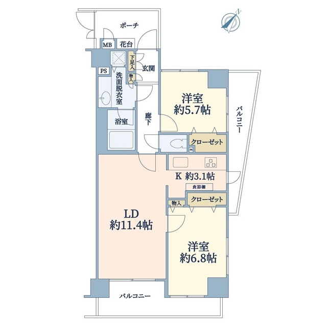 903号室 の間取り図