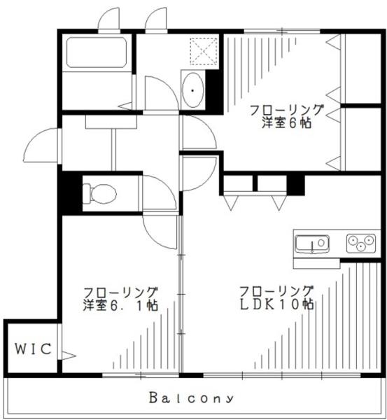 101号室 の間取り図