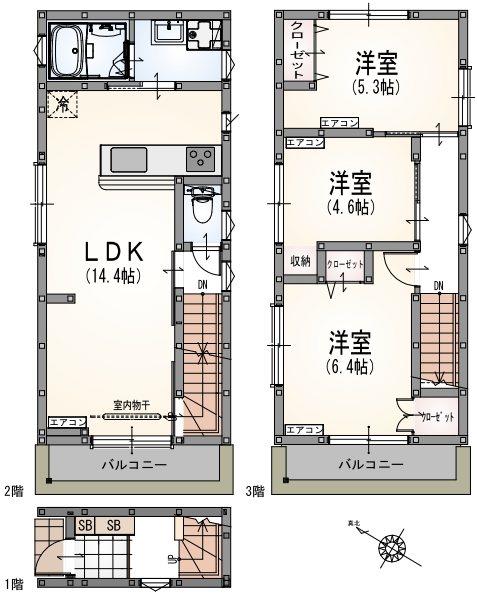201号室 の間取り図