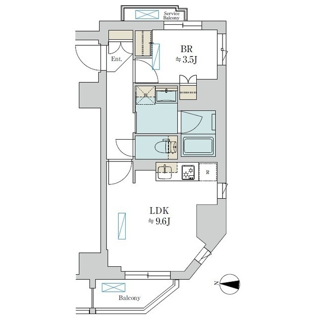 201号室 の間取り図