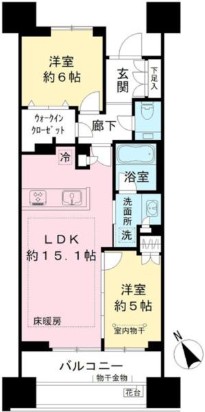804号室 の間取り図