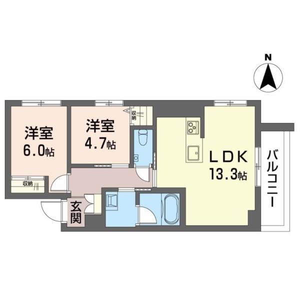 301号室 の間取り図