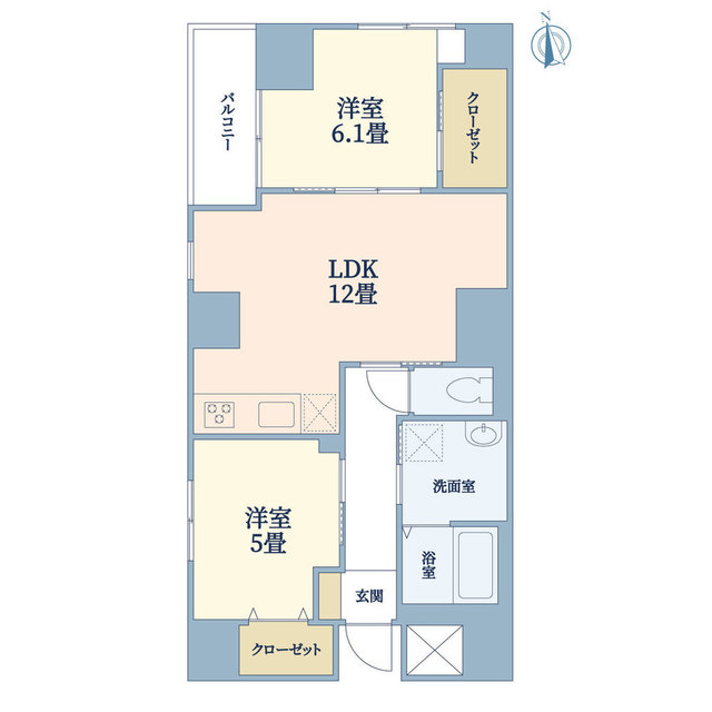 501号室 の間取り図