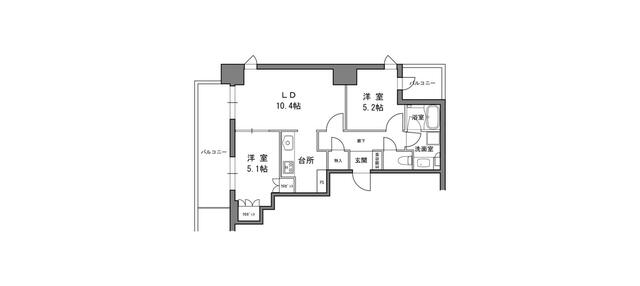 507号室 の間取り図