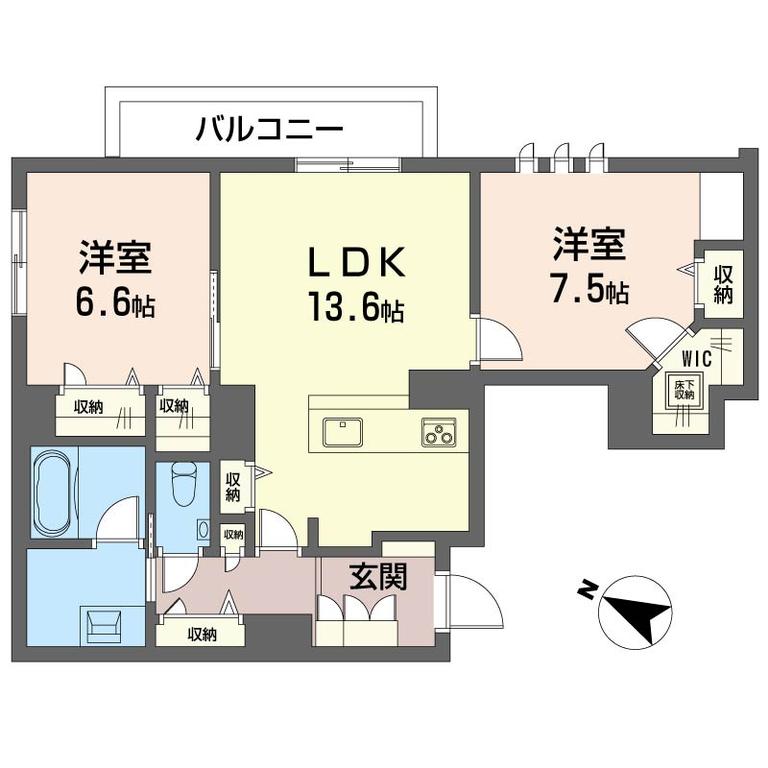 101号室 の間取り図