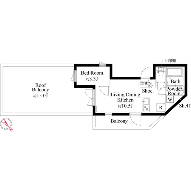 0401号室 の間取り図