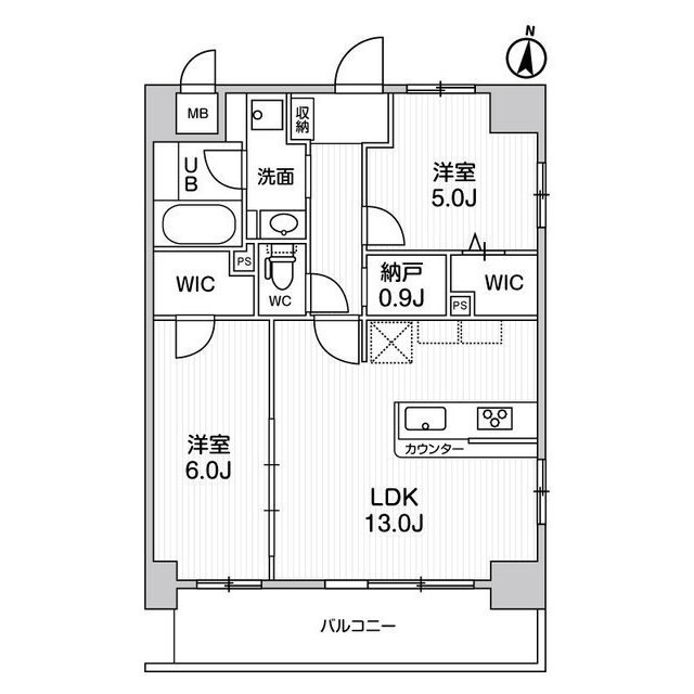 403号室 の間取り図