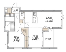 102号室 の間取り図
