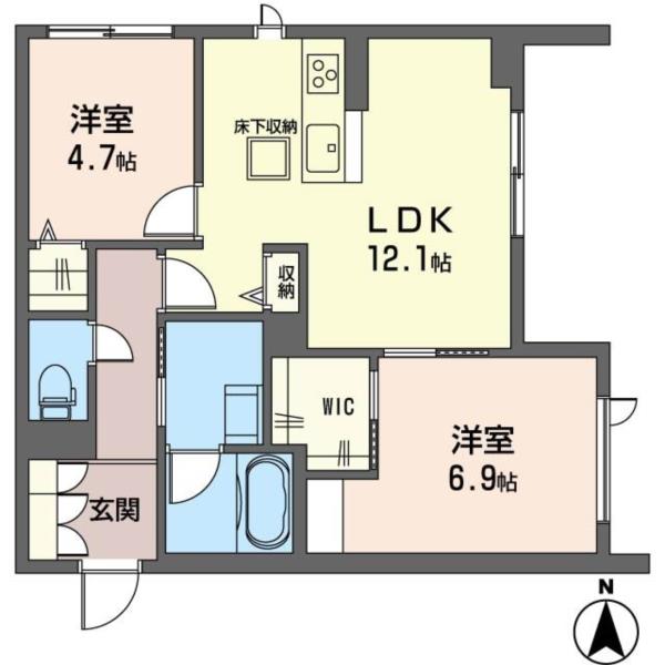 106号室 の間取り図