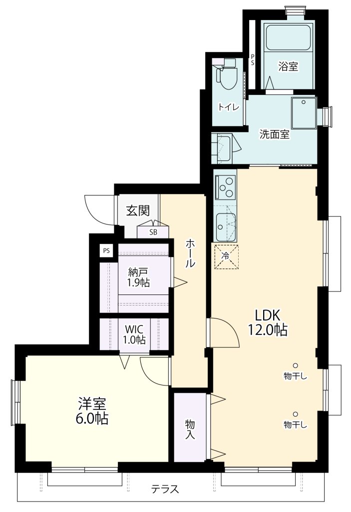 101号室 の間取り図