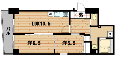 301号室 の間取り図