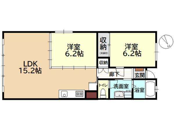 713号室 の間取り図
