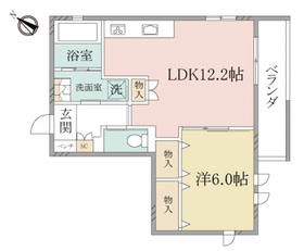 301号室 の間取り図