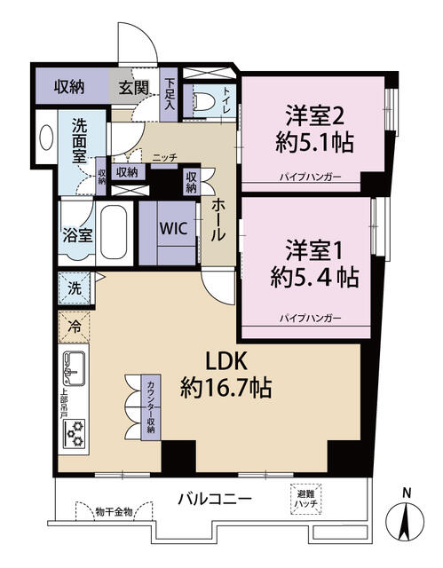 1104号室 の間取り図