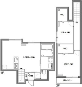 101号 の間取り図