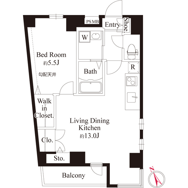 0601号室 の間取り図