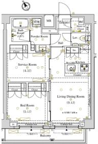0501号室 の間取り図