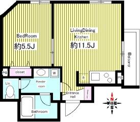 301号室 の間取り図