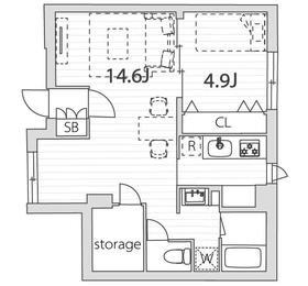 104号室 の間取り図
