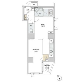 0804号室 の間取り図
