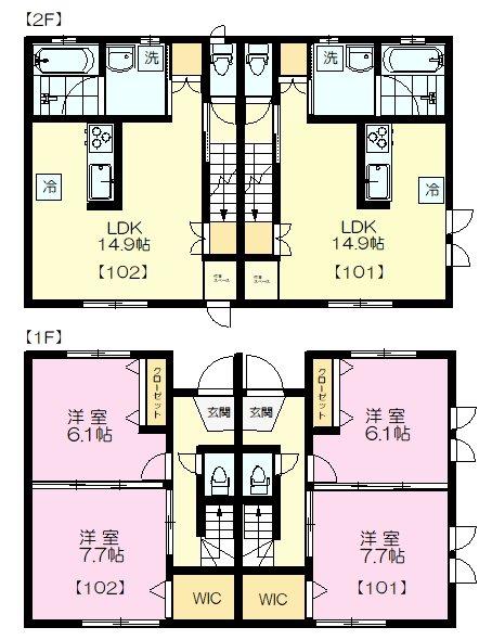 102号室 の間取り図