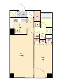 1005号室 の間取り図