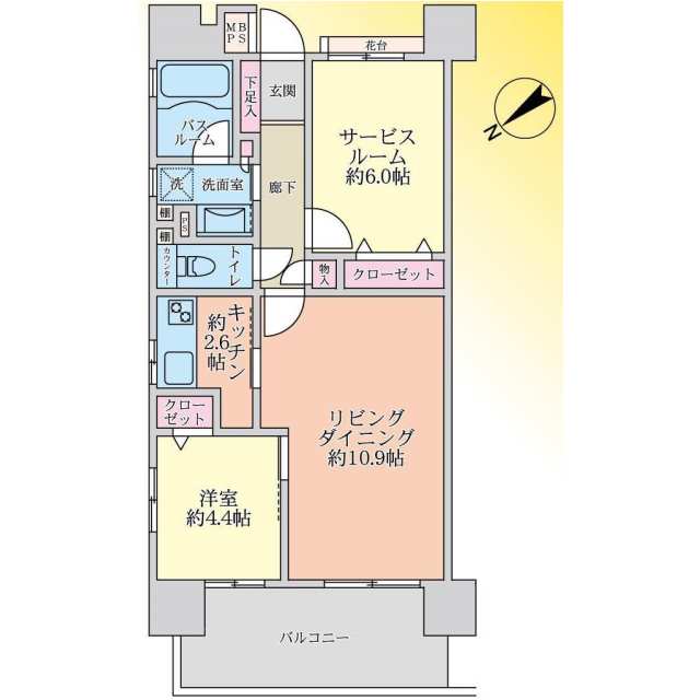 301号室 の間取り図