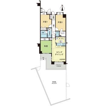 105号室 の間取り図