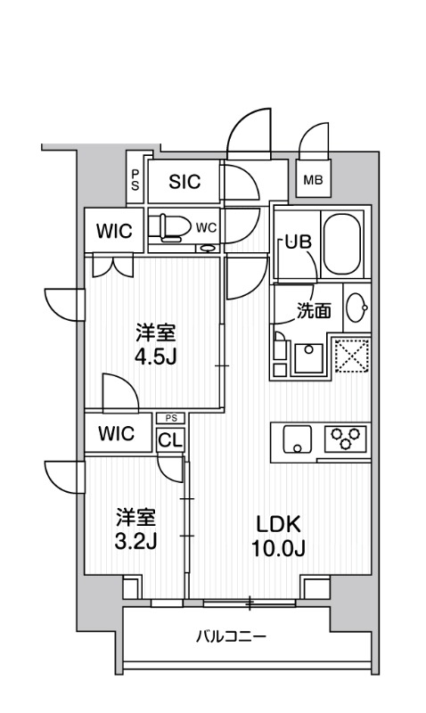 1001号室 の間取り図
