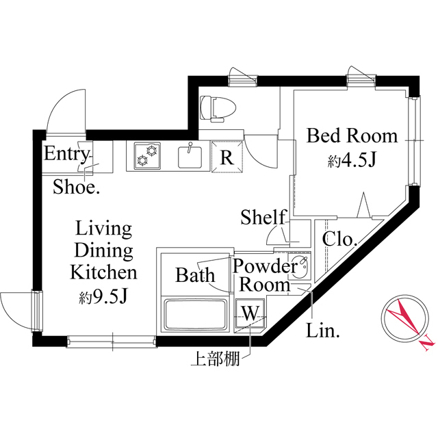 0302号室 の間取り図