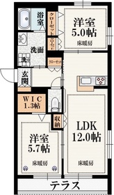 102号室 の間取り図