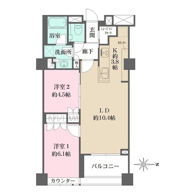 103号室 の間取り図