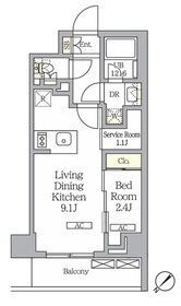 211号室 の間取り図