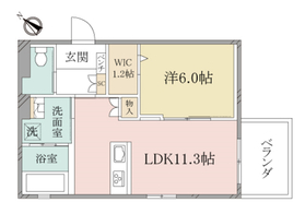 302号室 の間取り図