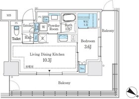 1809号室 の間取り図