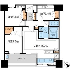 1103号室 の間取り図